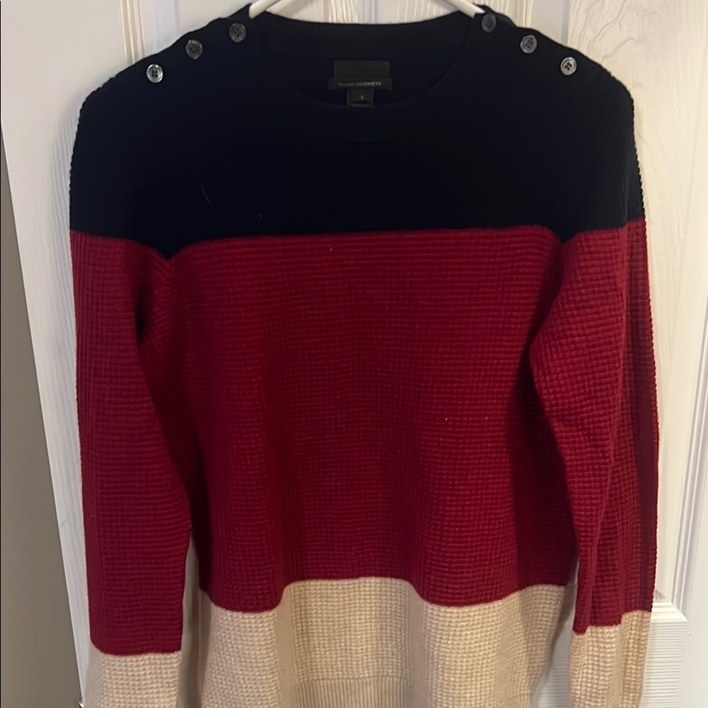 J. Crew Blue Italian Cashmere Crew Neck Sweater